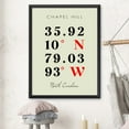 thumbnail image 3 of Map of Chapel Hill, North Carolina, Multiline Coordinates Colored (18x24), 3 of 9