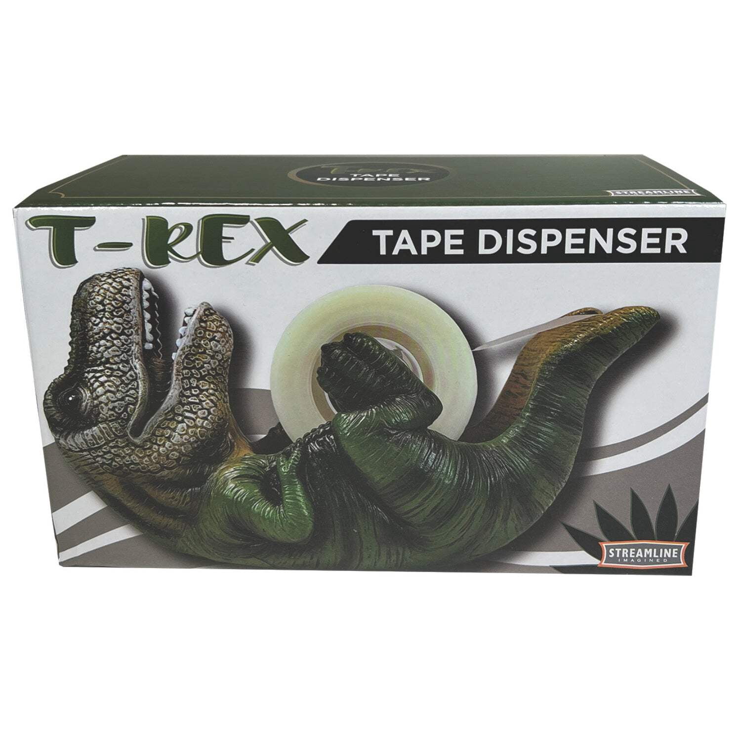 Streamline Imagined T-Rex Tape Dispenser - Green