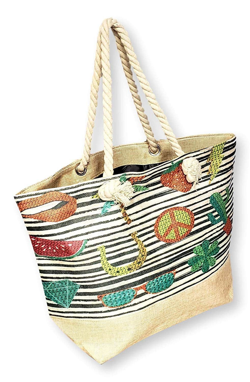 Xl Grocery Tote Bags Summer Exotic Floral Tropical Palm Leaves Leather Hand Totes Bag Causal Handbags Zipped Shoulder Organizer For Lady Girls Womens Tote For Women