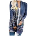 thumbnail image 1 of Veste Légère pour Femmes Cardigan à Manches Longues Cardigan de Noël Pulls Veste Grande Taille, 1 of 5
