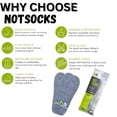 thumbnail image 6 of NotSocks™ - Insole Socks, Anti-Odor Washable Shoe Liners, One Size Fits Women’s 4–Men’s 12, Heather Gray, Reusable Sockless Comfort (3-Pack), 6 of 8