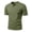 BI09_Army Green, variant on Resicozy Mens Henley Shirts Short Sleeve Casual T-Shirts Cotton Basic Lightweight Summer Tops with Button Army Green 3XL