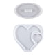 thumbnail image 2 of Resina, Foto, Marco, Modelo, Modelo de Marco de Imagen, Decoración, Marco de Fotos, Modelo de Marco de Imagen único para Resina Epoxi, Modelo de Resin Corazón de doble amor, 2 of 8