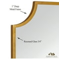 thumbnail image 3 of Hamilton Hills Gold Framed Mirror - Wall-Mounted Scalloped Mirror 30 X 40, 3 of 6