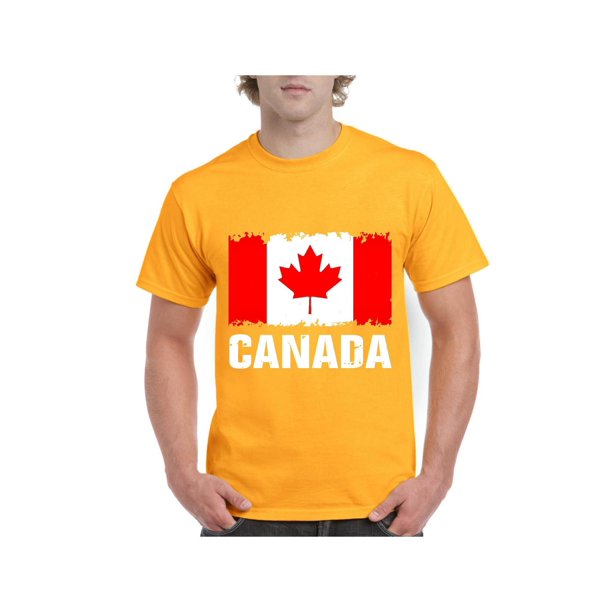 IWPF Mens Canada Flag Canadian Short Sleeve TShirt