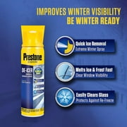 Prestone Windshield, Windows & Wiper De-Icer Spray with Ice Scraper Top, 17 oz