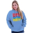 thumbnail image 3 of Life of Party Fun Drinking Partying Unisex Plus Fleece Graphic Hoodie Brisco Brands 3X, 3 of 5