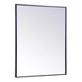 thumbnail image 4 of Metal frame rectangle mirror 30 inch x 36 inch in Blue, 4 of 6