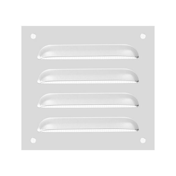 Uxcell Aluminum Vent Cover, Screen Air Grille Ventilation Cover HVAC Louvered Grill Built-in Mesh 4x4 Inch