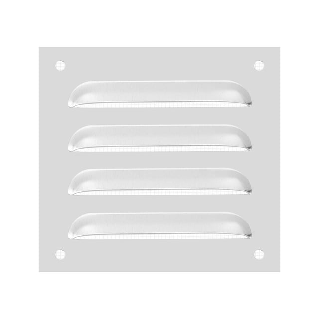 Cubierta de ventilación de aluminio Uxcell, cubierta de rejilla de ventilación HVAC con louver, malla incorporada de 4x4 pulgadas