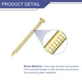 thumbnail image 3 of Uxcell 80 Pack Small Tiny Nails 1.5x25mm(DxL) Tiny Brass Nails Hardware Nails Small Nail, Brass Tone, 3 of 5
