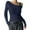 Navy, variant on Womens Tops Casual T Shirts Sheer Mesh Off The Shoulder Long Sleeve See Through Going Out Party Club Plus Size Clothes