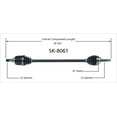 thumbnail image 4 of TrakMotive SK-8061 CV Axle Shaft Premium OEM Replacement, 4 of 4