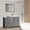 Grey, variant on Vanity Art 42 in. W Single Sink Bathroom Vanity with Ceramic Top and Free Mirror