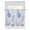 CornFlowerBlue, variant on Tier Curtains 45 Inches Long, Hydrangea Leaves Window Treatment Curtain Drapes, Blue Striped Botanical Floral Small Curtain Drapes for Bathroom Laundry Room, 27.5"x45", 2 Panels