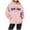 Pink, variant on Bibifish Womens Hoodies Casual New York Letter Print Pullover Hoodies Soft Oversized Fit Casual Fall Winter Daily Wear Stylish Pullover Top