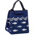 thumbnail image 1 of Portable Storage Insulated Lunch Bag Thermal Bag Picnic Tote-Navy Blue, 1 of 2