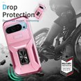 thumbnail image 4 of Funda para GANGXUN Google Pixel 9 - Soporte metálico, Función magnética, Rosa, 4 of 5