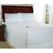 "Safe and Warm Plush Velour Low Voltage Electric Heated Mattress Pad"