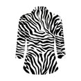 thumbnail image 5 of HCYSFG Women's Zebra Striped Graphic Top Ladies Athletic Golf Polo Collar T Shirt Summer 1/4 Zip 3/4 Sleeve Performance Textured Sports Wear Tee, 5 of 5