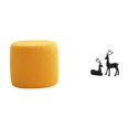 thumbnail image 1 of Taburete otomano redondo con reposapiés, banco, silla, sofá cilíndrico, taburete de té para oficina, dormitorio, guardería, apartamento. Estatua de ci, 1 of 8