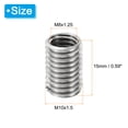 thumbnail image 2 of Unique Bargains Adaptateurs Filetage Manchon Réducteur Écrou 20pcs M10x1.5 Mâle à M8x1.25 Femelle Réparation Insert Écrou 15mm, 2 of 7
