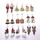 thumbnail image 3 of Pendientes colgantes de árbol de Navidad Qarigey para mujer, aleación, muñeco de nieve, Miscelánea 6 s, 3 of 6