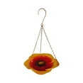 thumbnail image 2 of Metal Hanging Bird Bath Tray for Outdoors 13 Inches Garden Decoration Hanging Bowl Bird Water Feeder Large Flower Design Patio Plate Bird Feeder, Hanging Bird Bath Bird Feeder, 2 of 6