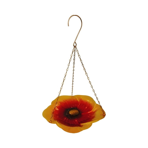 MUAXDA Hanging Bird Bath, Hanging Bird Feeder, Standing BirdBath Garden for Wild Birds, Outdoor Hanging Bird Feeder Tray for Garden, Patio and Backyard Decoration