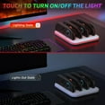 thumbnail image 5 of 4-in-1 Controller Charging Dock Compatible with Switch 2 JoyCons, Game Console Handles Charger Stand with LED Indication for Switch 2 (White), 5 of 8