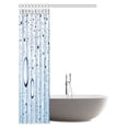 thumbnail image 3 of MYPOP Water Bubbles Shower Curtain, Water Drops Polyester Fabric Bathroom Shower Curtain 48 X 72 Inches, 3 of 3