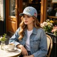thumbnail image 3 of Hummingbird Blessing Faith Garden Morning Cap,Botanical Hummingbird American Flag Printed Baseball Cap,Lightweight Adjustable Casual Outdoor Sun Hat for Men & Women, 3 of 7