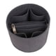 thumbnail image 3 of Bolsa de almacenamiento portátil con compartimentos interiores, tipo cubo, llavero Gris, 3 of 7