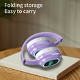 thumbnail image 5 of CXALSSY X3 Active Noise Cancelling Headphones, Over-Ear Headphones with Mic for Kids/Adults/Teen/School/TV, Purple, 5 of 7