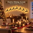 thumbnail image 3 of Wooden Reindeer Wall Lamp, Warm LED Backlit Wall Hanging Decorative Night Light, Christmas Wall Decor for Living Room, Bedroom, Fireplace, Brown-7pcs-5in, 3 of 9