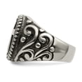 thumbnail image 6 of Primal Steel Stainless Steel Antiqued Cross Ring, 6 of 11