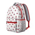 thumbnail image 2 of Floral Cherry Print Laptop Backpack for Women Teens, Large School College Bookbag with Laptop Sleeve, Durable Work Backpack for Commute Travel, Cherry Gift, 2 of 6