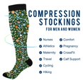 thumbnail image 2 of FORMRS Womens Knee High Socks Casual Long Thick Travel Daily Wear, 1 Pair, Flourish Flowers Pattern, 2 of 6