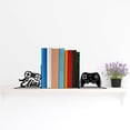 thumbnail image 3 of Handmadetneonsign Game Controller Metal Bookends, Gamer Name Bookend, GamePad Table Bookshelf Decor 042766, 3 of 4