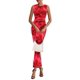 thumbnail image 3 of Vestido PRETTYGARDEN 2026 sin mangas fruncido floral maxi XXL, 3 of 7