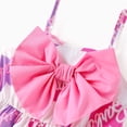 thumbnail image 6 of Barbie Girls Dress Allover Letter Print Bowknot Sleeveless Summer Dresses Girls Fashion Sizes 2-9Y, 6 of 11