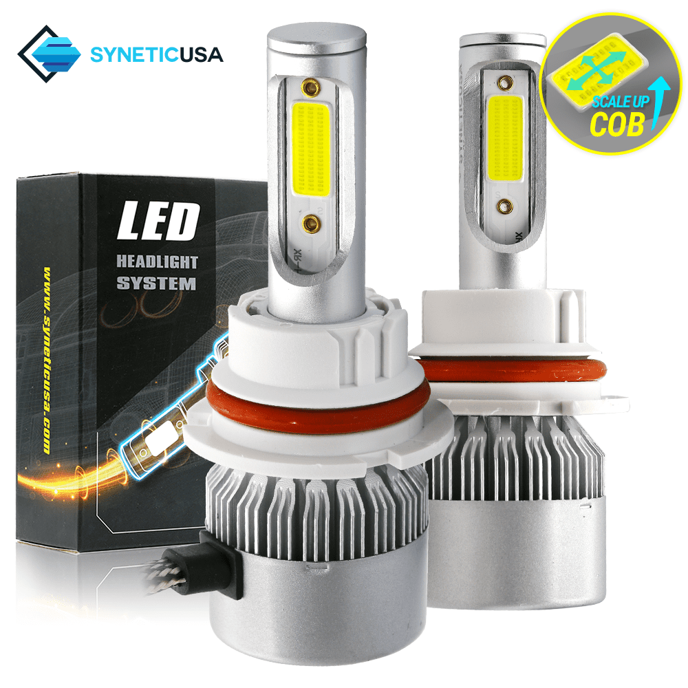 CREE COB 9007 HB5 488W 48800LM LED Headlight Kit Hi/Lo Power Bulbs 6500K White 2 