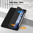 thumbnail image 3 of Hybrid Case for iPad Air 11 inch M4/M3/M2 (2026/2025/2024), Auto Wake/Sleep, Flip Stand Folio Cover w Pencil Holder, 3 of 8
