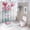 style-674, variant on Happy Valentines Day 4 Pcs Shower Curtain Set Bathroom Sets with Curtain Rug Toilet Cover And U Shaped Mat Valentine Love Waterproof Shower Curtain for Bathroom Decor Set