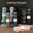 thumbnail image 2 of 500ML 304 Stainless Steel Vacuum Insulated Bottle Gift Set Office Business Style Coffee Mug Thermos Bottle Portable Flask Carafe, 2 of 6