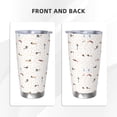thumbnail image 3 of Fotbe Dachshund Dog Puppy Pattern 20 oz Tumbler Stainless Steel Vacuum Insulated Coffee Ice Cup Double Wall Travel Flask Leak-proof Coffee Cup-Straw Two-piece Set, 3 of 8