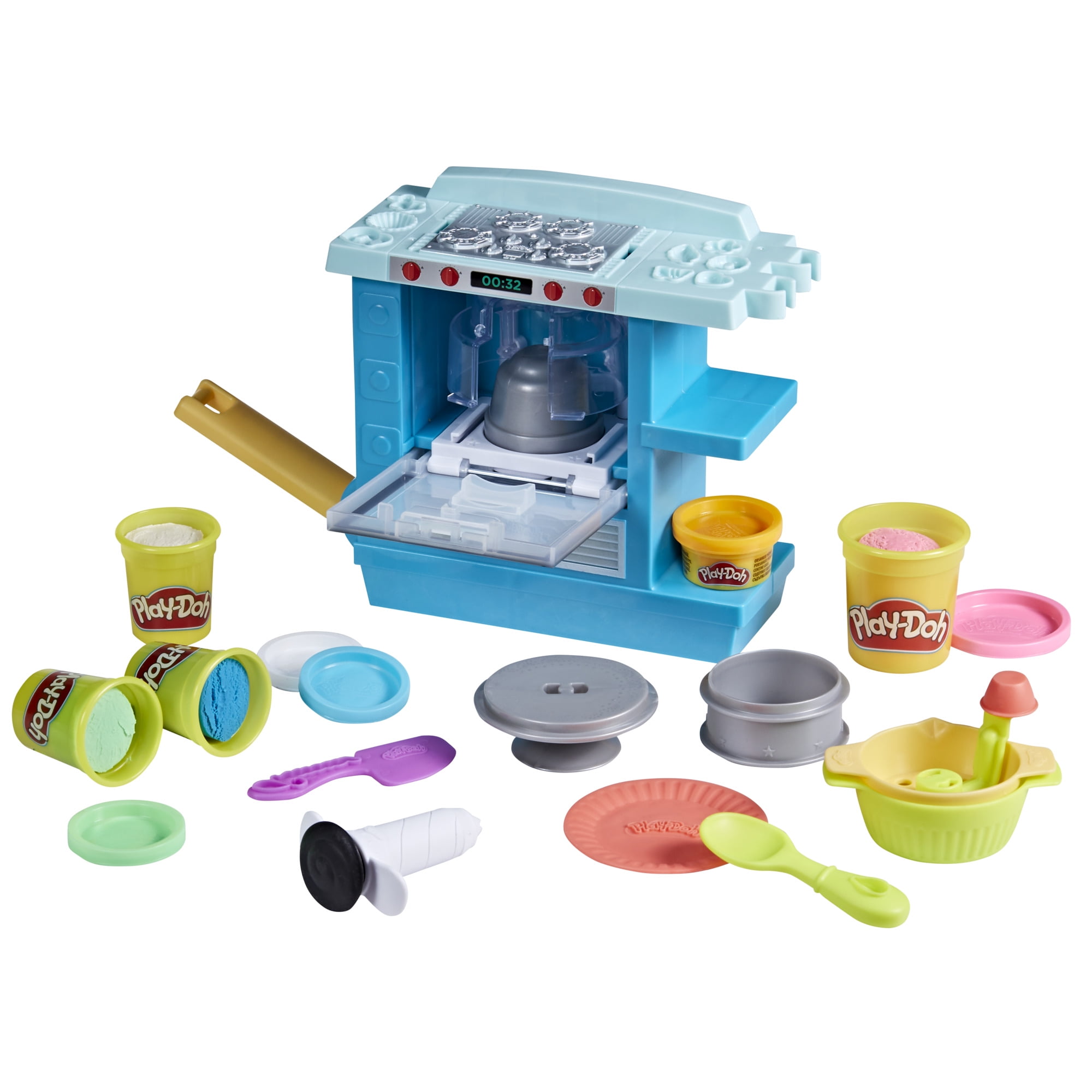 YiQis Kitchen Creations Birthday Gift Ice Cream & Cake Playset Dough Sets  for Kids Ages 4-8 Preschool Cooking Play Food Sets for Kids Ages 2-4,50