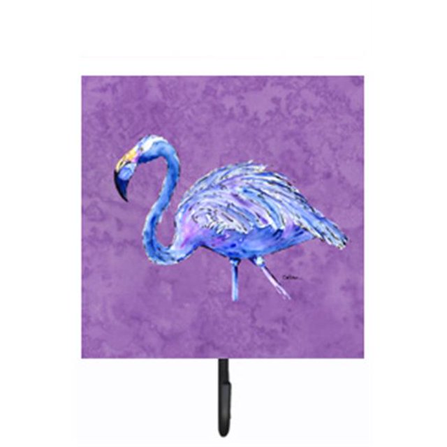 Flamingo sur Laisse Violette Ou Porte-Clés