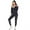Black, variant on Women's 2 Piece Velour Tracksuit Set