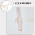 thumbnail image 4 of Onaparter 2pcs Dancing Shoe Ribbon Pointe Shoe Ribbon Practical Satin Ballet Show Ribbons （Pink）, 4 of 6
